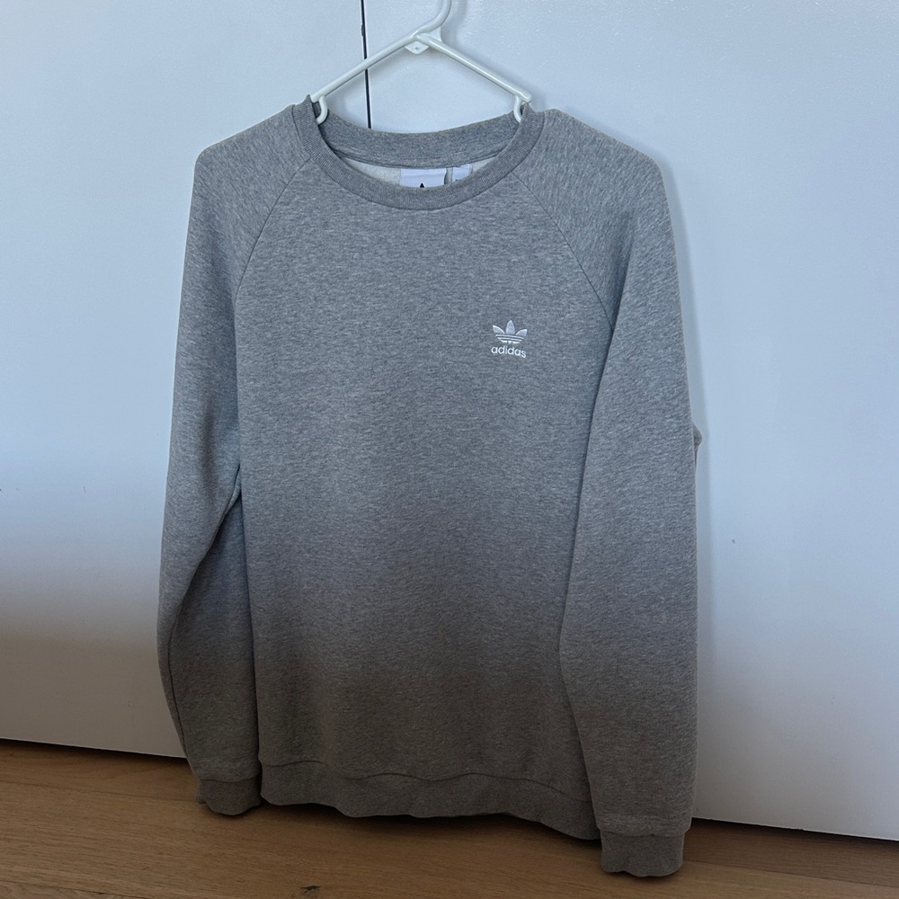 Adidas Men's Classic Gray Crewneck Sweater